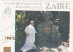 Sellos de Africa - Rep�blica Democr�tica del Congo -  Visita de su Santidad Juan Pablo II a Zaire