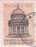 Stamps Italy -  Templo de Bramante