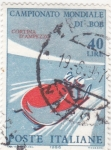 Stamps Italy -  campeonato mundial de Bob