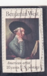 Stamps United States -  Benjamin West-pintor