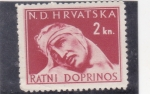 Stamps : Europe : Croatia :  herido de guerra
