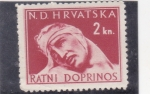 Stamps Croatia -  herido de guerra