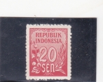 Sellos de Asia - Indonesia -  cifra