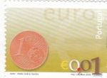 Stamps Portugal -  moneda de 0,01 €