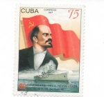 Stamps Cuba -  80 ANIVER.DE LA REVOUCION