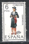Stamps Spain -  1968 Trajes típicos regionales. nº 14