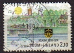 Stamps Finland -  FINLANDIA SUOMI FINLAND 1991 Scott 873 Sello Cent. Ciudad Lisalmi Usado Michel 1156