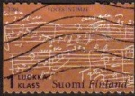 Sellos del Mundo : Europa : Finlandia : FINLANDIA SUOMI FINLAND 2004 Scott 1205c Sellos Jean Sibelius Compositor Voces Intimas Michel 1682