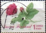Sellos de Europa - Finlandia -  FINLANDIA SUOMI FINLAND 2004 Scott 1208 Sello Serie Flores Rosa Usado Michel 1697