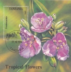 Stamps Tanzania -  FLORES TROPICALES