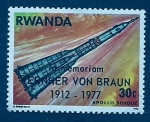 Stamps : Africa : Rwanda :  Memoria de Von Braun