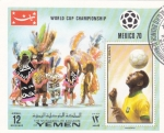 Stamps Yemen -  COPA MUNDIAL MEXICO`70
