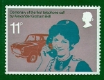 Stamps United Kingdom -  Centenario Alexander Graham Belll