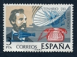Stamps Spain -  Centenario del telefono