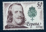 Sellos de Europa - España -  Felipe    IV