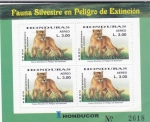 Stamps Honduras -  FAUNA SILVESTRE EN PELIGRO DE EXTINCIÓN