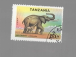 Stamps Tanzania -  ELEFANTE
