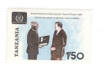 Stamps Tanzania -  Año de la paz