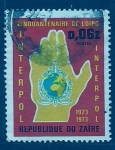 Sellos de Africa - República del Congo -  50 Aniver. INTERPOL