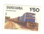 Stamps Tanzania -  Locomotoras. 64 Class engine