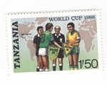 Stamps Tanzania -  Mundial de fútbol 1986