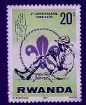 Stamps : Africa : Rwanda :    SCOUTS
