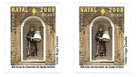 Stamps Brazil -  400 Años Convento de San Antonio - Navidad 2008