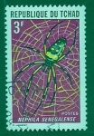 Stamps Chad -  Nephila Senegalense