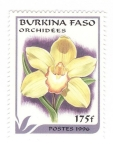 Stamps Burkina Faso -  Orqideas