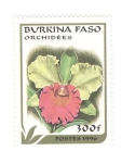 Sellos de Africa - Burkina Faso -  Orquideas