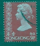 Sellos de Asia - Hong Kong -   ISABEL  II