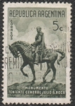 Stamps Argentina -  Monumento Teniente General Julio A. Roca 