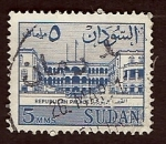 Stamps : Africa : Sudan :  Palacio de la REPUBLICA