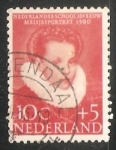 Stamps Netherlands -  Retrato de una niña