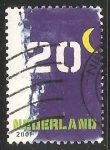 Stamps Netherlands -  luna numeros