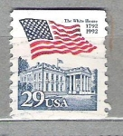 Stamps United States -  1992 -1993 Bandera sobre la casa blanca.