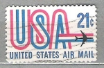 Stamps United States -  1971 USA and Jet