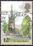 Stamps United Kingdom -  Gran Bretaña 1980 Scott837 Sello Edificios Albert Memorial usado Great Britain 