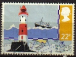 Stamps United Kingdom -  GRAN BRETAÑA 1985 1032 Sello Seguridad en el Mar Faro Usado Great Britain