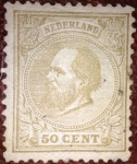 Stamps Netherlands -  King Wilhelm III