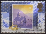 Stamps : Europe : United_Kingdom :  Gran Bretaña 1988 Scott1180 Sello Navidad Huida a Egipto Christmas Reyes usado Great Britain