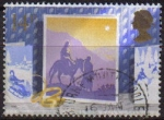 Sellos de Europa - Reino Unido -  Gran Bretaña 1988 Scott1180 Sello Navidad Huida a Egipto Christmas Reyes usado Great Britain