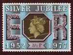 Stamps : Europe : United_Kingdom :  25 Anivr.ISABEL  II