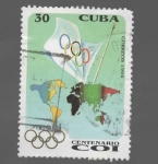 Stamps : America : Cuba :  CENTENARIO DEL COI