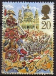 Stamps United Kingdom -  Gran Bretaña 1989 Scott1233 Sello Personajes Lord Mayor's Show usado Great Britain