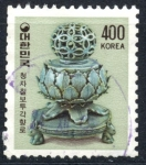 Sellos del Mundo : Asia : Corea_del_sur : COREA DEL SUR_SCOTT 1267 QUEMADOR INCIENSO CERAMICA CELADON KORYO. $0.40