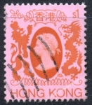 Stamps Hong Kong -  HONG KONG_SCOTT 397a REINA ISABEL II. $0.40