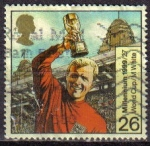 Stamps : Europe : United_Kingdom :  GRAN BRETAÑA 1999 1810 Sello Futbol Campeonato Mundial M. White Usado Great Britain