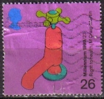 Stamps : Europe : United_Kingdom :  Gran Bretaña 1999 Scott1816 Sello Milenium Derechos de Agua usado Great Britain