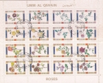 Stamps United Arab Emirates -  F L O R E S- ROSAS